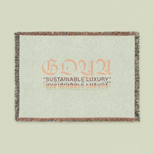 Load image into Gallery viewer, "sustainable luxury" goya woven blanket.