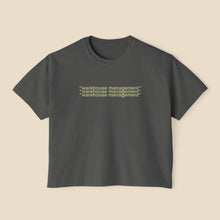 Load image into Gallery viewer, GOYA VZN WAREHOUSE MANAGEMENT "LUCIENTES" BOXY TEE