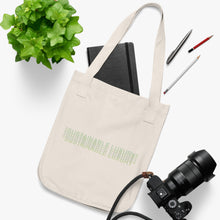 Load image into Gallery viewer, "SUSTAINABLE LUXURY" ORGANIC CAVAS TOTE V2
