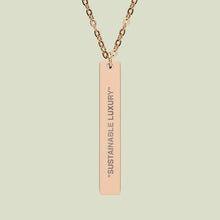 Load image into Gallery viewer, GOYA VZN SUSTAINABLE LUXURY VERTICAL BAR NECLACE
