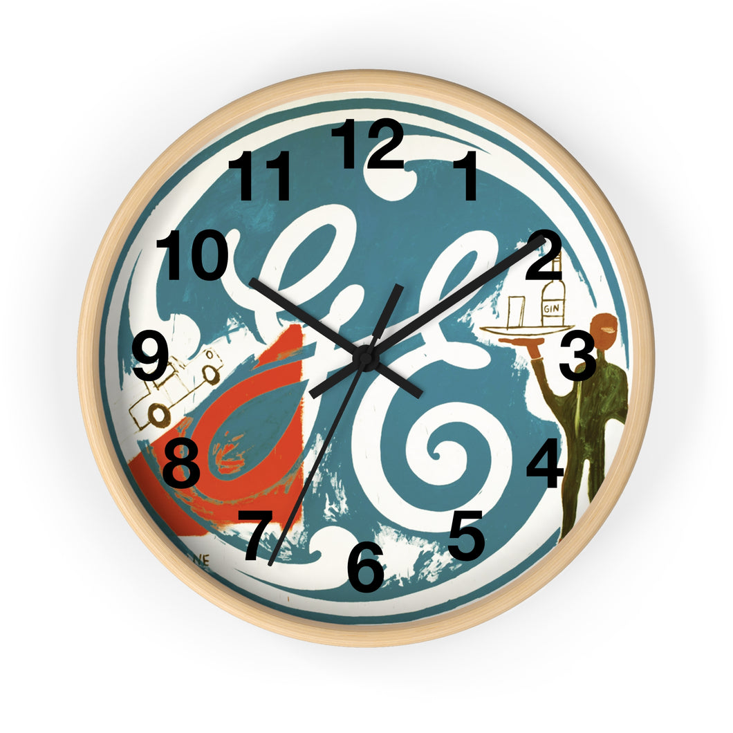 Postmodernism Warhol Basquiat Wall Clock