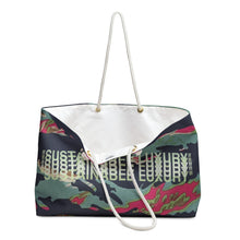 Load image into Gallery viewer, camo travel tote.
