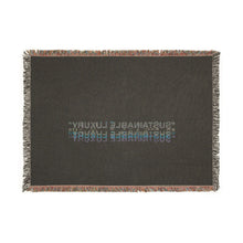 Load image into Gallery viewer, "sustainable luxury" goya woven blanket.
