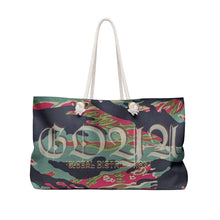 Load image into Gallery viewer, camo travel tote.
