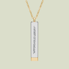 Load image into Gallery viewer, "AFFORDABLE LUXURY" GOYA SPLY SLIDE BAR NECKLACE
