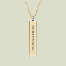 Load image into Gallery viewer, "AFFORDABLE LUXURY" GOYA SPLY SLIDE BAR NECKLACE
