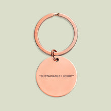 Load image into Gallery viewer, rose gold stainless steel keychain (engraved).
